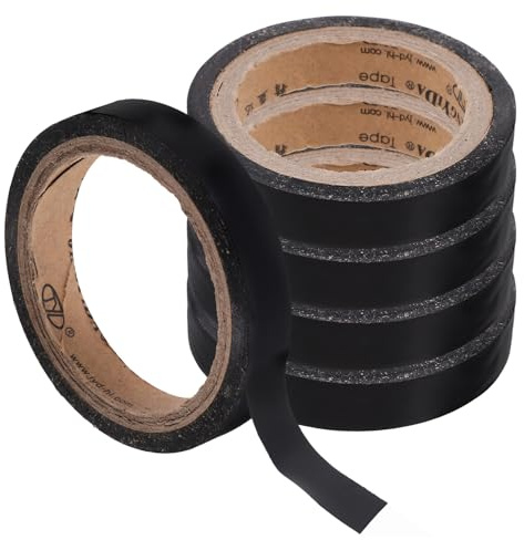 FUNOMOCYA 5 Rouleaux Bande Antidérapante Raquette Tennis Grip Tape Transpirant Absorbant pour Poignées Badminton et Tennis Confortable et Résistant