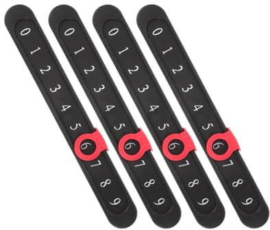NIYANGLE 5 Stück-Pack Tischfußball Punktetafel aus Kunststoff mit Benutzerfreundlichem Design und Schwarzer Farbe für Präzise Punkteanzeige Beim Kleiner Tischfußballspiel