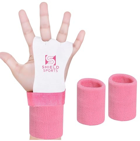 ULTRA FITNESS Gymnastics Bar Grips for Kids Leather Hand Grips for Gymnastic Bars & Pull Up Training Non-Slip Junior Bar Gloves with Wrist Support Kids Exercise Equipment Accessories