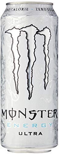 Monster - Energy Ultra - Energy Drink - 12 packs - 500 ml par pack - Energy Booster - Moins sucré - Plus léger en goí»t - Sans calories - Riche en caféine