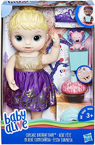 Baby Alive Cupcake Birthday Blonde Baby Doll