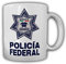 Tasse PF Mexico Policia Federal Bundespolizei Polizei Wappen Emblem Abzeichen Kaffeebecher#21677