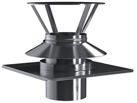 Kamin. - Schornstein Abdeckung Schachtabdeckung Kombielement DN 100 mm