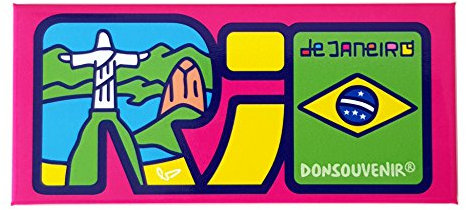 Rio DE Janeiro KÜHLSCHRANKMAGNET. Modell Magnet: Logo Big. BRASILIEN