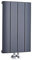 Milano Skye Anthracite Horizontal Single Flat Panel Aluminium Radiator - 600mm x 375mm