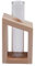 SSXCO Kristallglas Reagenzglas Vase in Holzständer Blumentöpfe für Hydrokulturpflanzen Hausgarten Dekoration, klar