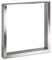 Piètement de table TAB acier inox brossé Profil 80 x 40 mm Hauteur: 720 mm Profondeur 700 mm Patins pour tables Design industriel Table Châssis Patin pour table Piètement à patins de Sotech