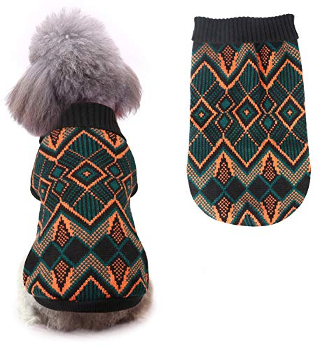Idepet Haustier Katze Hund Pullover, Winter Hund Mantel Jacke Weste Warmer Haustier Pullover Pullover Kleidung für Kätzchen Rollen Katzen und Hunde