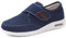 Nwarmsouth Chaussures Diabétiques Ajustables Unisexe,Chaussures pour Personnes âgées gonflées de Pied de Grande Taille, Chaussures de Sport réglables-Bleu_45,Attache Lavable réglable Chaussons