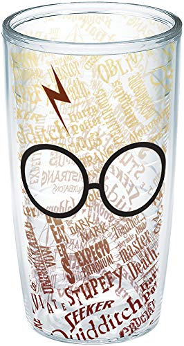 Tervis Harry Potter - Glasses and Scar Made in USA Double Walled Insulated Tumbler, Plastic, Clear