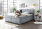 Designer Boxspringbett mit Bettkasten,Lory ´´ 180x200 | H3 bis 130KG | 7 Zonen Komfort Matratzen + Premium Topper (Grau)