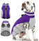 AOFITEE Kleiner Hundemantel, Warme Hundewinterjacke für Extra Kleine Hunde, Reflektierende Rollkragen-Hundeweste mit Integriertem Geschirr,wasserdichte Hundeschneejacke für Chihuahua, Yorkshire