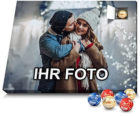 printplanet - Lindt Lindor-Adventskalender mit Bild Bedrucken - Foto-Adventskalender selbst gestalten - 2025