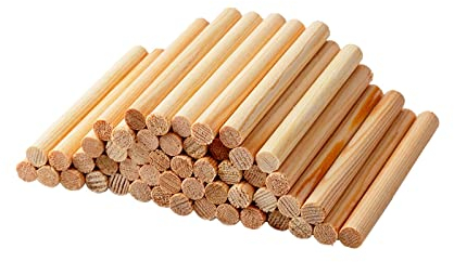 KERREY 50 Stück Coustic Violin Sound Post 1/8 Spruce Violin Soundpost Für 1/8 Violin Parts Zubehör Geigen Zubehör Kit