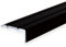 PROVISTON | Profilé d'angle | Aluminium anodisé | Noir | Largeur 24,5 mm | Hauteur 10 mm | Longueur 1000 mm | Autocollant | Profil de bord d'escalier | Angle d'escalier | Angle d'escalier | Angle