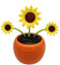 iSpchen Solar Wackelfigur Sonnenblumen Tanzfigure Kopfschütteln tanzendes Spielzeug Solarbetriebene Figur Verzierung Armaturenbrett Dekor Figuren Puppe Ornamente Dekoration Innenraum Autozubehör
