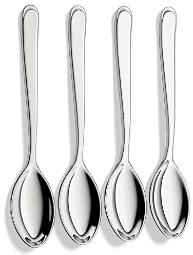 Demitasse Espresso Spoons,18/10 Stainless Steel Mini Coffee Spoons,Teaspoons,4.75 Inch,Set of 4,Heavy Duty and Dishwasher Safe