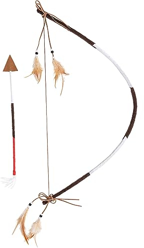 Funidelia | Arco con freccia da indiano per donna e uomo Indiani, Cowboys, Western - Accessori per Adulto, accessorio per costume - Marroni