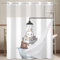 Ttincceer Rideau de Douche Chat pour Enfants de Dessin animé sans Crochets Mignons Chats dans la Baignoire Rideaux-de Salle de Bain avec Doublure à Pression 180 x 188 cm imperméable