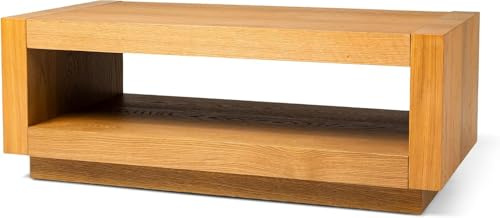 Maven Lane Artemis Coffee Table, Natural Solid Wood, 18
