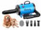 Blanlody Dog Hair Dryer Blaster 3200W/4.5HP Pet Grooming Hair Dryer Low Noise Temperature Heater with 4 Different Nozzles and Pet Grooming Brush