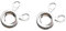 Chnegral 2PCS Stainless Steel Egg Cutters, Egg Cutters, Egg Cutters, Egg Strippers, Poached Egg Shellers,