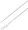 ENGELSINN® Luxury Goldkette Weißgold 585 14 Karat Echtgold Veneziana 45cm - 50cm Weißgoldkette, inkl. Schmuckbox (45cm 0,57mm)