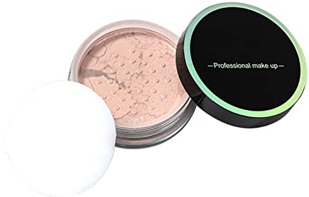 Concealer, der Puder repariert, wasserdicht, schweißfest, Ölkontrolle, nicht leicht zu entfernendes Make-up, Puder, Fixierpuder Brechbeutel Mit Ring (B, One Size)