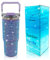 30oz Bling Rhinestone Studded Tumbler with Top Handle and Leakproof Lid Vacuum Insulated Stainless Steel Glitter Crystal Water Bottle with Flip Straw Reusable Cup Outdoors Travel Mugs (Violet)