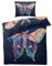 Motte Bettwäsche 135x200 Sommer - Bunte Insekten Bettbezug 135 x 200 2er Set mit Kissenbezug 80x80, Weiche Mikrofaser Sommerbettwäsche mit Reißverschluss für Schlafzimmer Deko J&1