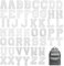 52Pcs Iron On Letters Iron On Letter Patches A-Z Patch Iron On Letters for Fabric Sew On Embroidered Applique Iron On Letters for Clothing Shirts Baseball Football Jeans Hat DIY Accessories(White)