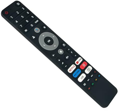 Universal Mandos a Distancia por Voz de Repuesto Aptos para BLAUPUNKT/ChiQ TV L32H7G L32H8CG L40H7G U43H7C U43QM8G U50QM8E U75F8TG L32G7V L40QH7G U85F8TG U98F8TG CH230419B1 L40QG7V U50QM8G