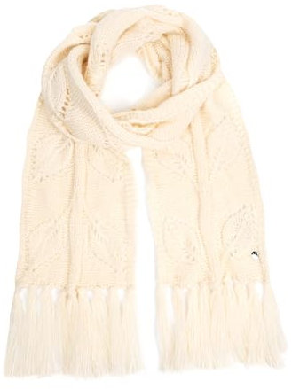 HEYO Damen Schal für Winter, Kuschelig, Warm, Winterschal mit Fransen HSD01 (Ecru)