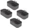 YöL Pack of 4 Rectangle Silicone Air Fryer Liners Easy Clean Cooking Baking Frying Reusable