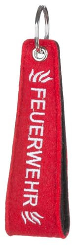 GILDE 1 Schlüsselanhänger Filz Feuerwehr 14cm lang