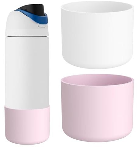 ExcellaElite 2PCS Silicone Water Bottle Boot for Owala 32 Oz, Accessories for Owala, Anti-Slip Protective Sleeve Bottom Bumper Protector for Owala Twist & FreeSip & Flip Stainless Steel Water Bottle