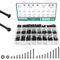 Faankiton 1600PCS M3 Assortiment de Vis 6 Pans avec Écrous Assortiment, Vis à Tête Cylindrique à Six Pans Creux en Acier Carbone 12.9 Vis à Six Pans Creux à Tête Hexagonale Boulons Écrous et Rondelles