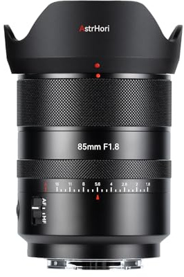 AstrHori AF 85mm F1.8 II Full Frame Lens Upgrade Autofocus Prime Portrait Lens for Panasonic LUMIX S Series & Sigma L Mount Mirrorless Cameras (Black)