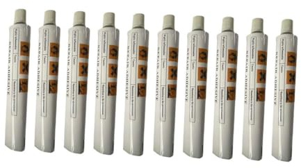 perfeclan Lot de 10 tubes de peinture à l'huile vides en aluminium, contenants de dentifrice vides de 30 ml pour stocker la colle des bateaux gonflables et