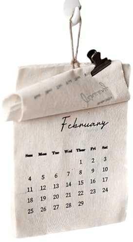 Kalender 2026 Wand Erwachsene - 12 Monate Textil Datumsplaner - Haushaltsplaner Kalender - für Hausbesitzer Schule Büro Studenten Lehrer Berater Freiberufler Wohnzimmer Schlafzimmer Klassenzimmer