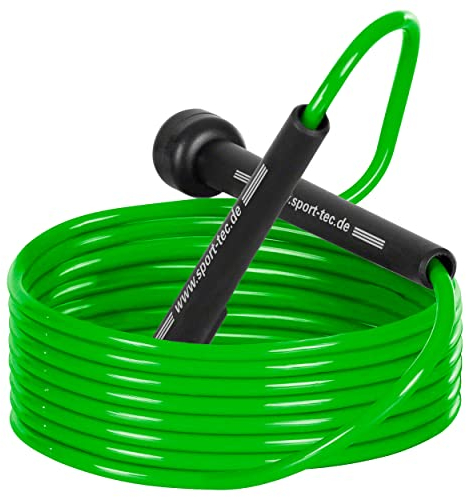 Sport-Tec Cuerda de Saltar Cuerda de Velocidad para HIIT, Boxeo, MMA, Fitness, Ajustable, 300cm