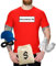 Jimmys Textilfactory T-Shirt Panzerknacker Karneval Kostüm Set Deluxe XS-5XL Herren Verkleidung Fasching Rosenmontag Karnevalszug, Größe:L, Set: deluxe+, Logo: Wunsch-Nr