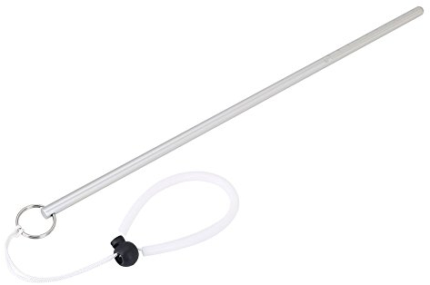 VGEBY1 Aluminium Riffstab Diving Stick Zeigestab Tauchen mit Handschlaufe(Silber)