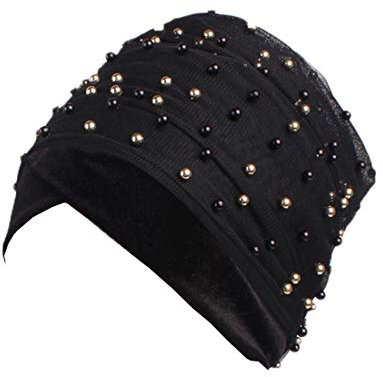 Xiang Ru Damen Kopftuch/Kopfbedeckung/Kopfbedeckung/Kopfbedeckung/Kopftuch/Indien, weich Gr. Einheitsgröße, Schwarz