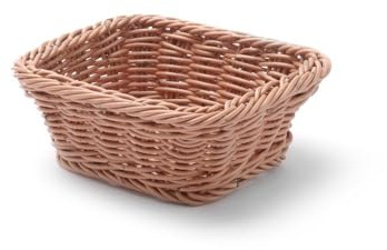 HENDI Brotkörb, Brötchenkorb, Körbe, Verstärkt durch einen Stahlrahmen, GN 1/6, 176x162x(H)65mm