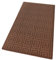 emmevi Alfombra de cocina 3D antideslizante de color liso, lavable, suave, absorbente, mod. EVITA 57 x 115 marrón