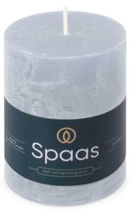 Spaas Rustikale Stumpenkerze 70/95 mm 35St. - hellblau