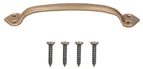 Tissting Poignée de Porte, RéTro PoignéE Porte Interieur en Cuivre en Forme D'Arc PoignéE pour Placard et Armoire FenêTre (A)