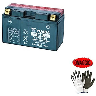 Compatible avec Ducati Panigale/S/ABS 1199 2011-2015 Batterie YUASA YT7B-BS (KIT SCELLÉ) Batteries 12V / 6,5AH pour Moto Scooter SPÉCIFICATION 150X65X93MM DÉJÀ PRÊT