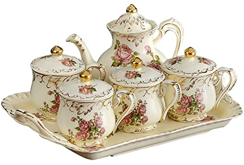 Tassen Mit Deckel Set Mit Tassenablage (400 Ml) 13,5 Unzen, Cappuccino-Latte-Mokka-tassen, Teetasse Für Partys, Kaffeetassen Aus Porzellan, 5er-Set